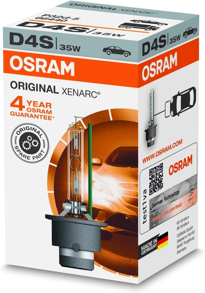 Osram Xenarc Original D4S HID Xenon Headlight Bulb - 35W - Image 1