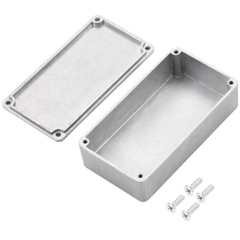 DaierTek 125B 1590N1 Aluminum Guitar Pedal Enclosure 122x66x39.5 MM Metal Stompbox Enclosure Guitar Effect Unfinished Toggle Switch Box - Image 1