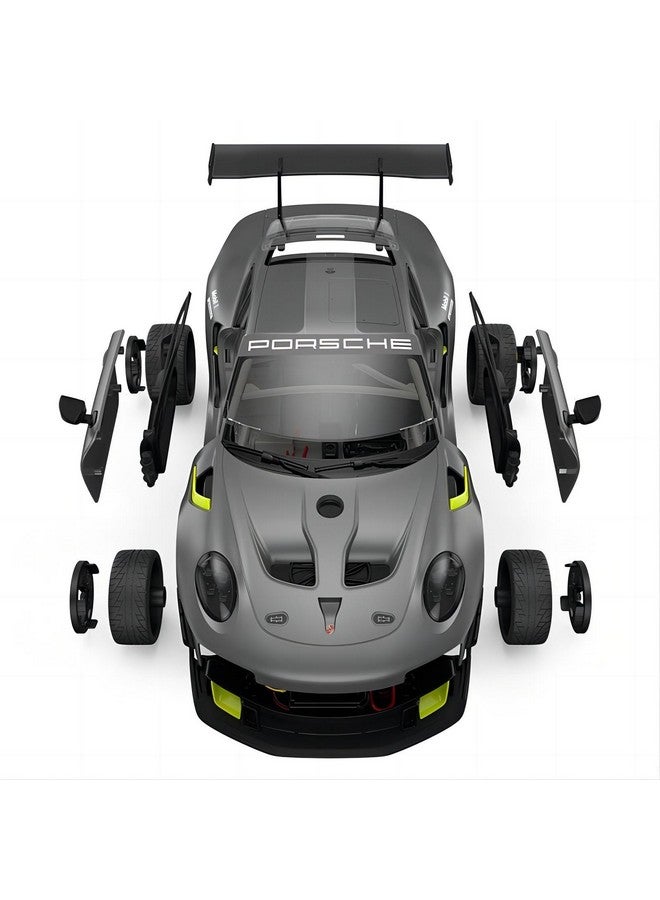 RASTAR 99600 1/18 Porsche Rc Car Building Kits - Officially Licensed Porsche 911 Remote Control Model Car For Play And Display - Ideal Gift For Kids - Grey - Image 5