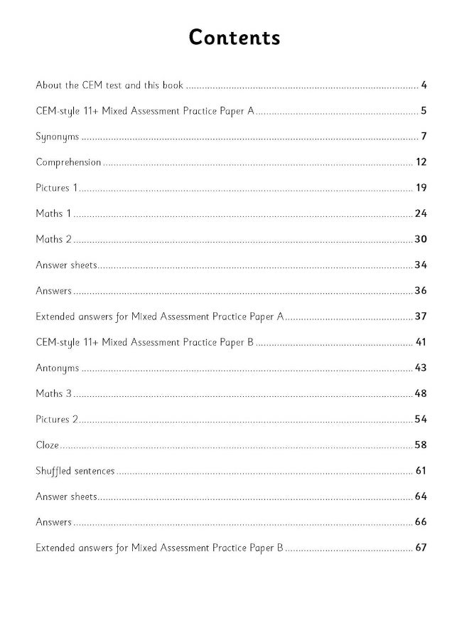 11+ Practice Papers for the CEM Test Ages 10-11 -  - Image 4