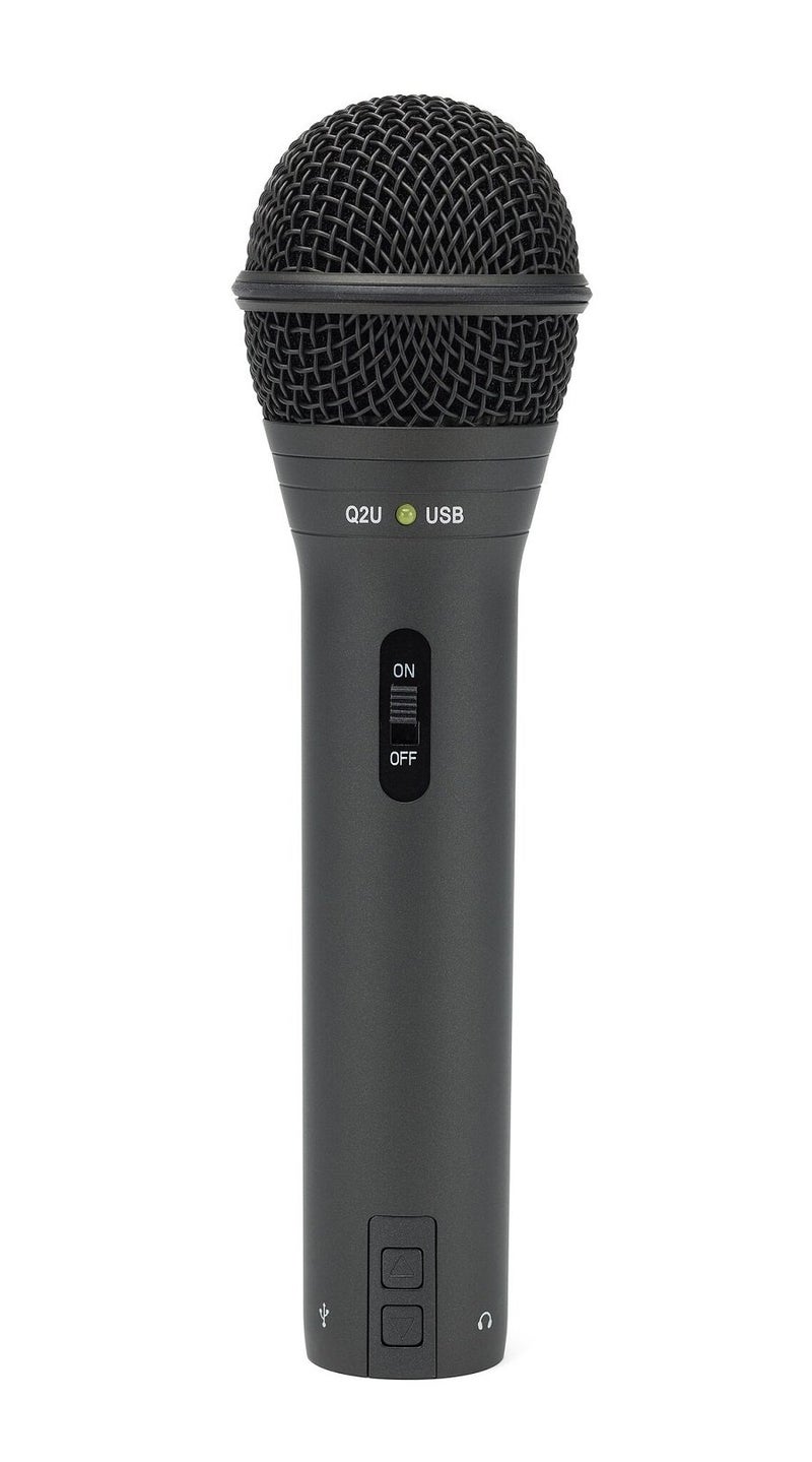 SAMSON Q2U USB/XLR Dynamic Microphone Recording and Podcasting Pack (Black) - Image 1