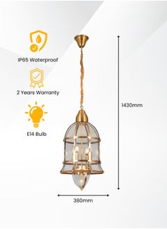 Target Copper Hanging Pendant Light IP65 Waterproof  - Image 5