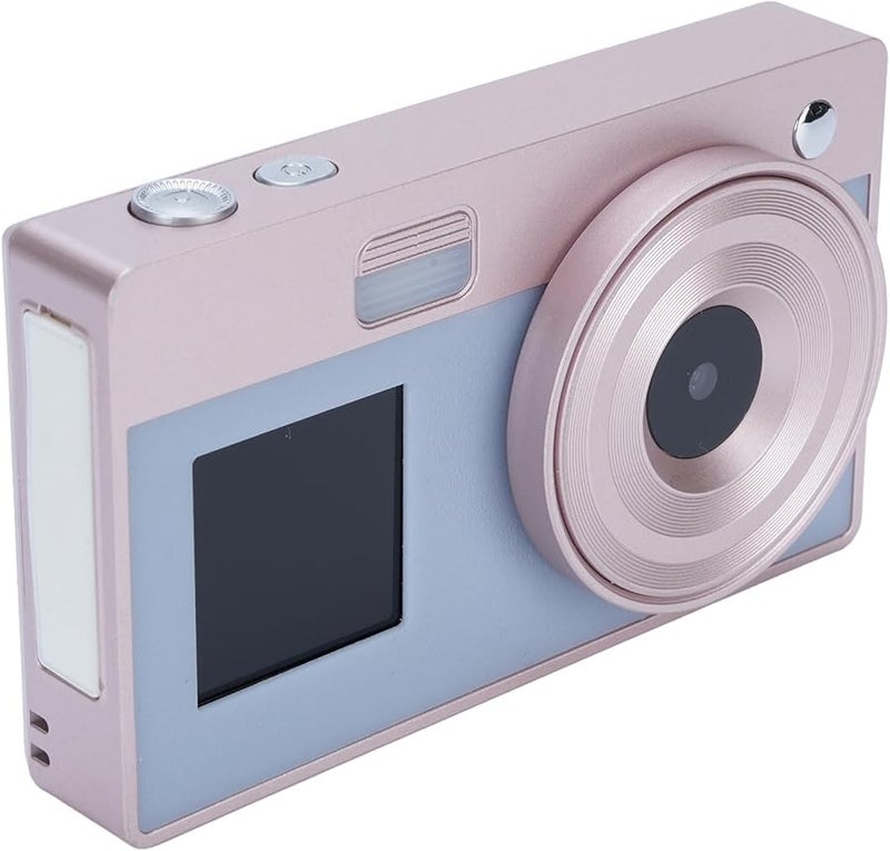 Pink Digital Camera 48MP 16X Zoom Anti Shake Point and Shoot Vintage Vlogging Camera for Teens Adults Beginners - Image 1