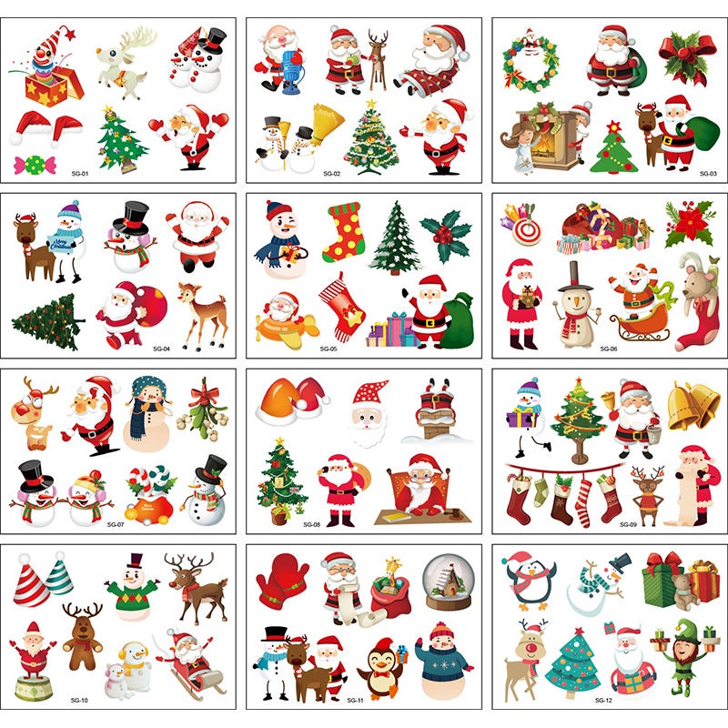 Spot Wholesale Kidsren's Cartoon Tattoo Sticker Set Waterproof Cute Watch Animal Dinosaur Face Sticker Tattoo - Image 1