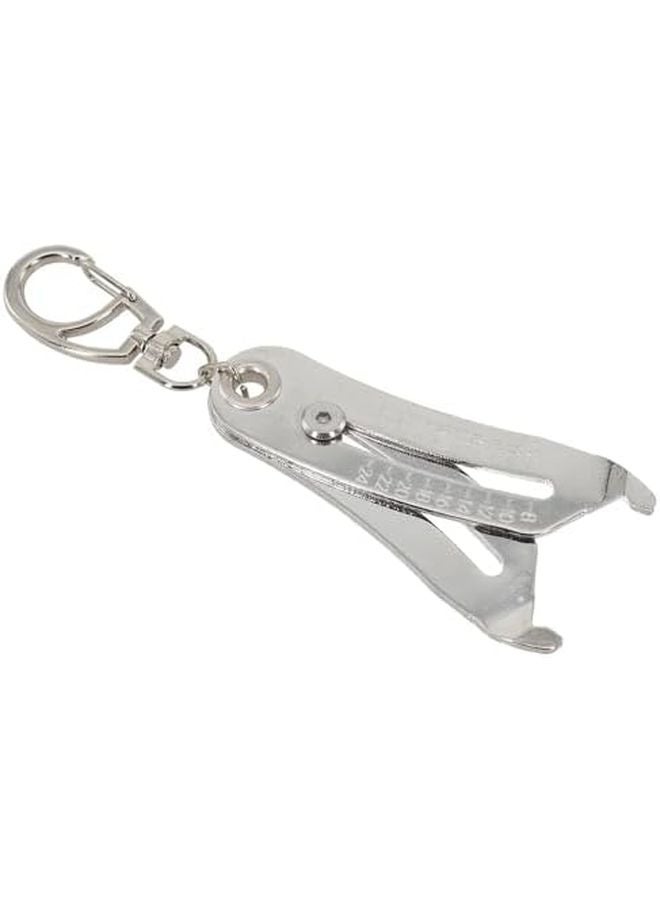 Silver Aluminum Alloy Thread Size Verification Tool for Nuts and Bolts Keychain - Image 4