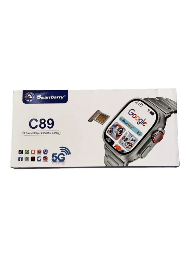 Smart Berry Smart Watch C89 (2 Strap 5G): Your Ultimate 5G Smart Companion