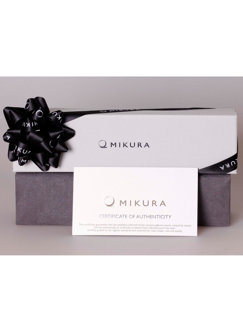 MIKURA Bracelet, 2st 19cm, Freshwater Pearls, A Quality, White Color, 5.0-4.5MM, 18KW  - Image 5