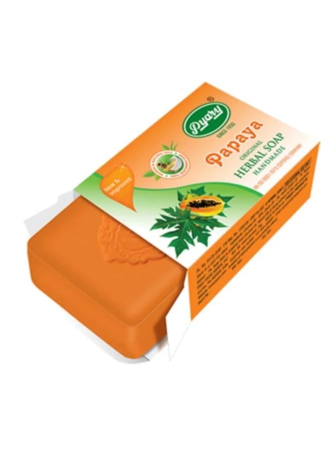 Pyary Papaya Herbal Soap 75gm - Image 1