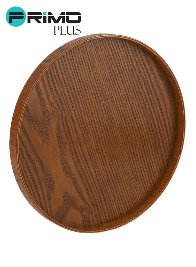 بريمو بلس صينية تقديم شاي مصنوعة يدوياً بني - Image 2