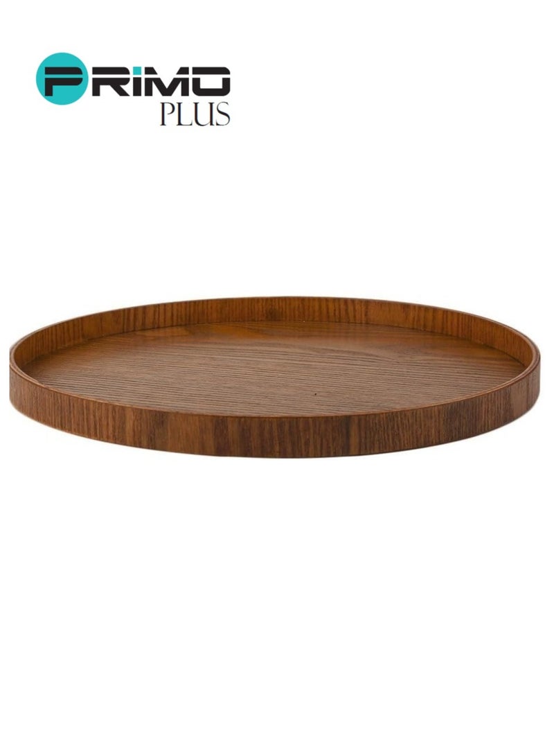 بريمو بلس صينية تقديم شاي مصنوعة يدوياً بني - Image 4