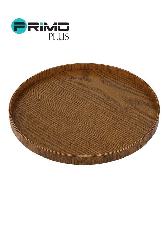 بريمو بلس صينية تقديم شاي مصنوعة يدوياً بني - Image 5