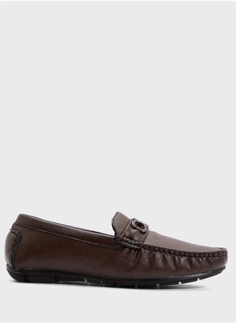Robert Wood Tassel Detail Hand Stitched Casual Loafers