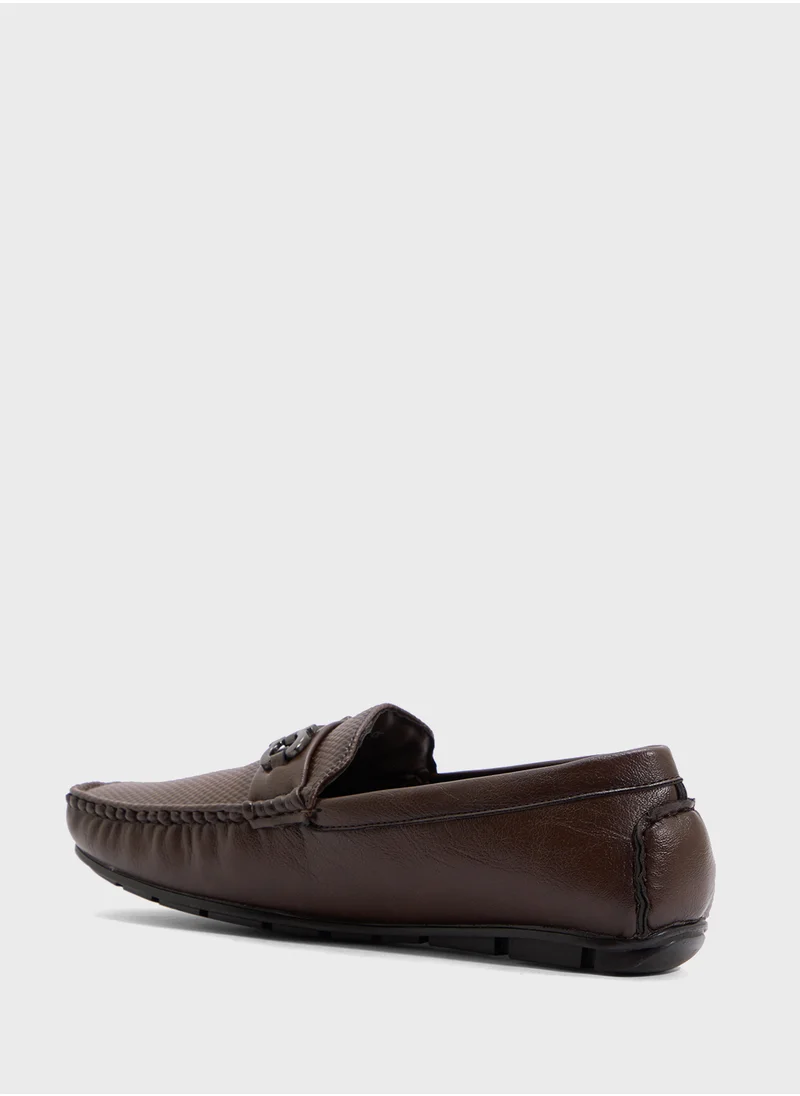 Robert Wood Tassel Detail Hand Stitched Casual Loafers