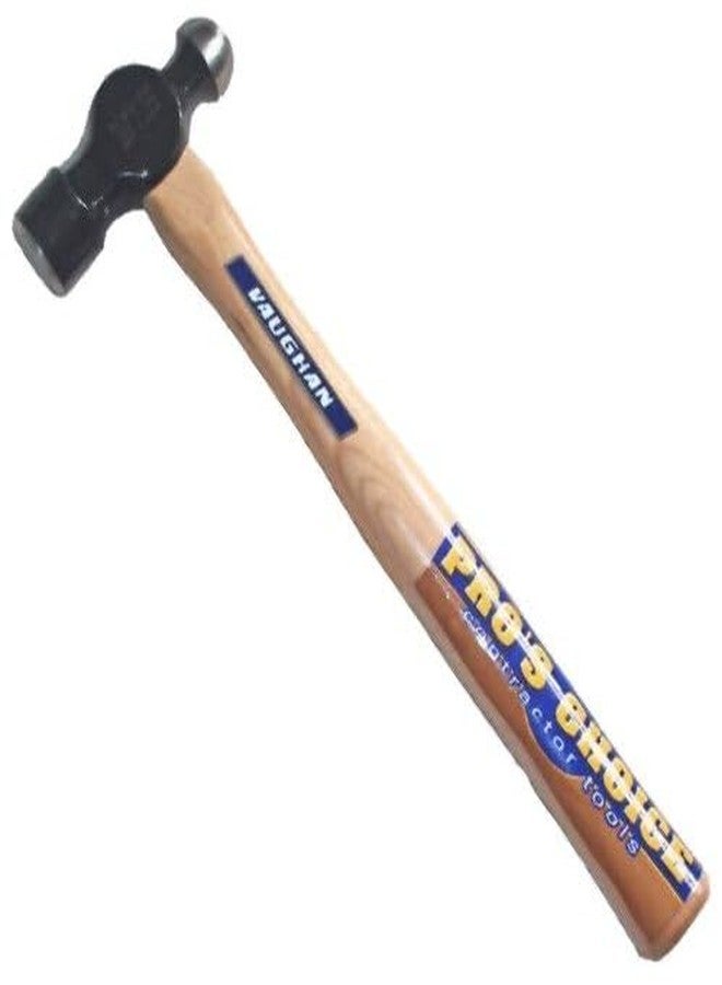 Vaughan 155-30 TC016 Hickory Handle Ball Pein Hammer, 16-Ounce Head