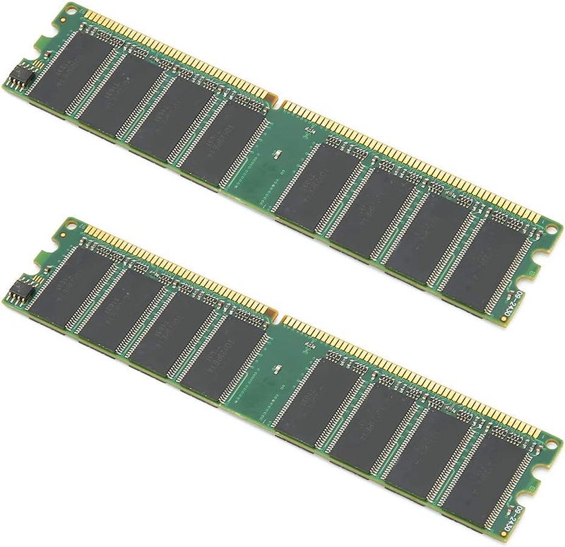 Acouto 2Pcs 1GB DDR PC2100 Memory Module DoubleSided 226Mhz Full Compatible for and Systems - Image 1