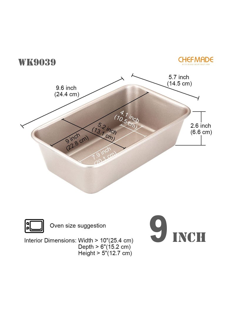 chefmade 0.9kg Non stick 25cm Rectangular Bread Pan - Image 2