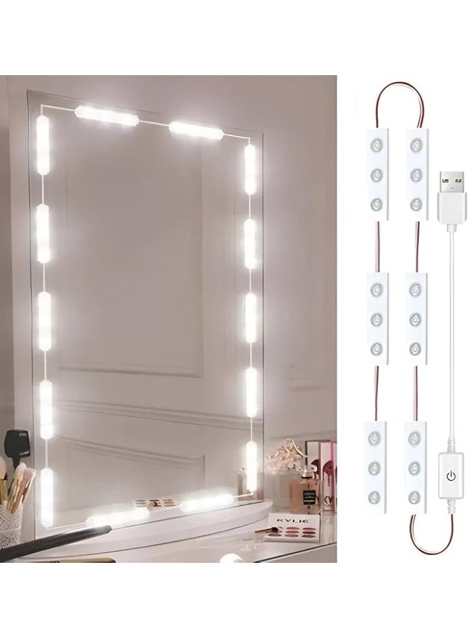 Hollywood Style LED Vanity Mirror Lights with Touch Control and Adjustable Brightness - Image 3