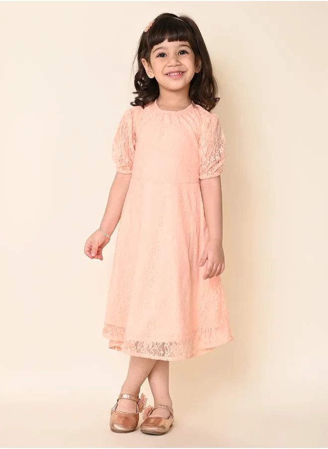 LILPICKS Pink Girls Wear Dresses