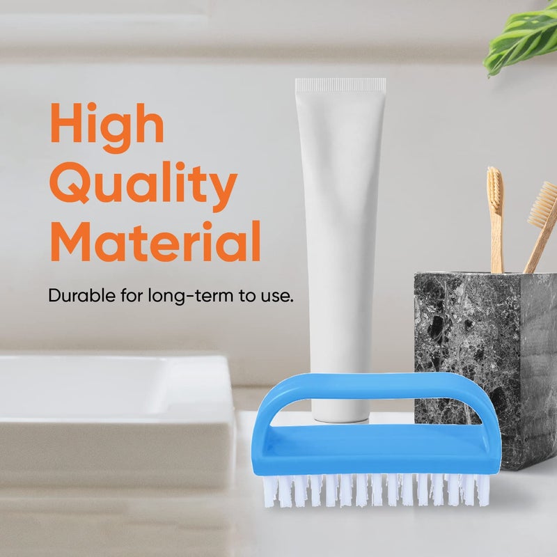 Superio Nail Scrubber Brush Nail Brush for Cleaning Fingernails Hand, and Toes, Small Scrub Brush Hand Scrubber Fingernail Brush Cleaner with Handle- Stiff Bristles, (3 Pack) - Image 3