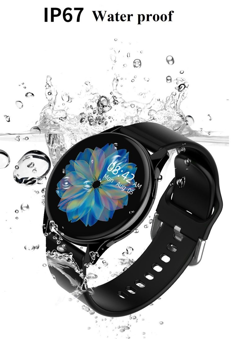 Smart Watch T2 Pro,AMOLED Protect Eyes HD Touch Screen, Waterproof Bluetooth Calling,Monitor Heart Rate, Fitness Digital Tracker For Women Men, Sleep And Health Monitor,Sport Pedometer,Round,Beige,Multi Functional And Multilingua And Multilingua - Image 1