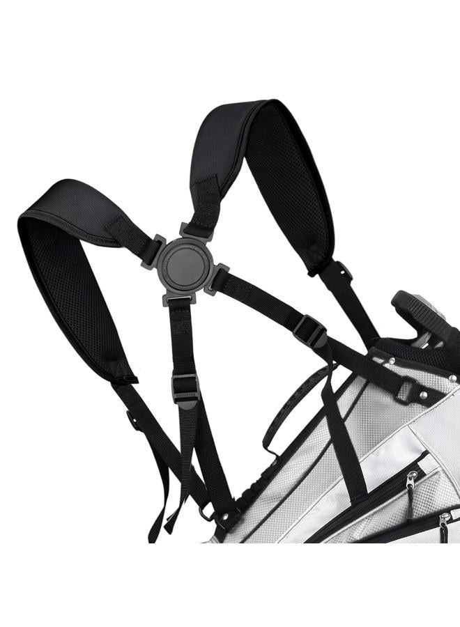 barudan golf Bag Strap Replacement Backpack Golf Bag Straps Double Shoulder fits for All Brand Golf Bags with 4 D-rings - Image 1