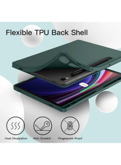 روك بو جراب رفيع لجهاز Samsung Galaxy Tab S10 FE مقاس 10.9 بوصة 2025/S9 FE 5G مقاس 10.9 بوصة/Galaxy Tab S9 مقاس 11 بوصة 2023 مع حامل قلم S، جراب رفيع للغاية وخفيف الوزن قابل للطي ثلاثيًا مع خاصية الإيقاظ/السكون التلقائي  - Image 4