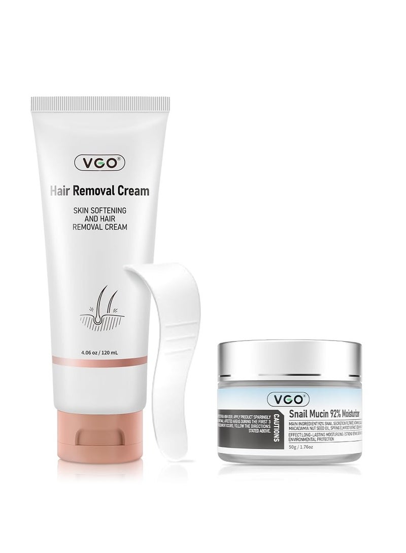 VGO VGO Snail Mucin Moisturizer + Painless Hair Removal Cream  - Image 1