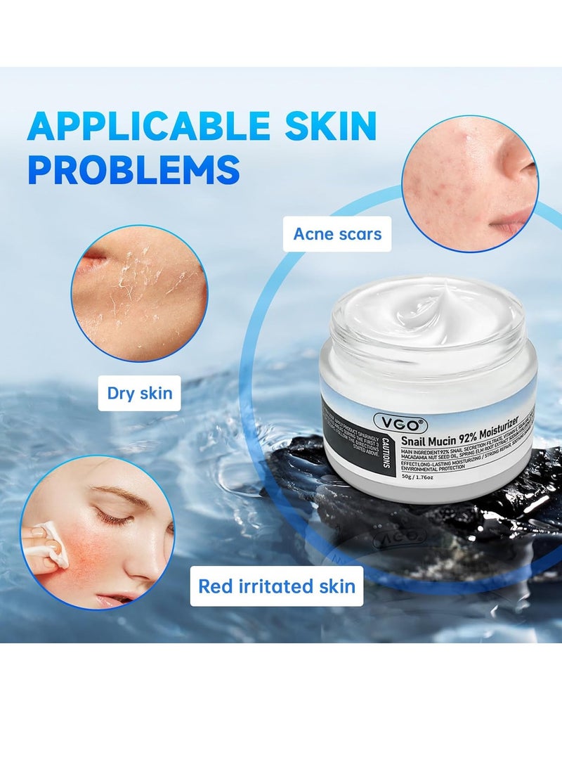 VGO VGO Snail Mucin Moisturizer + Painless Hair Removal Cream  - Image 3