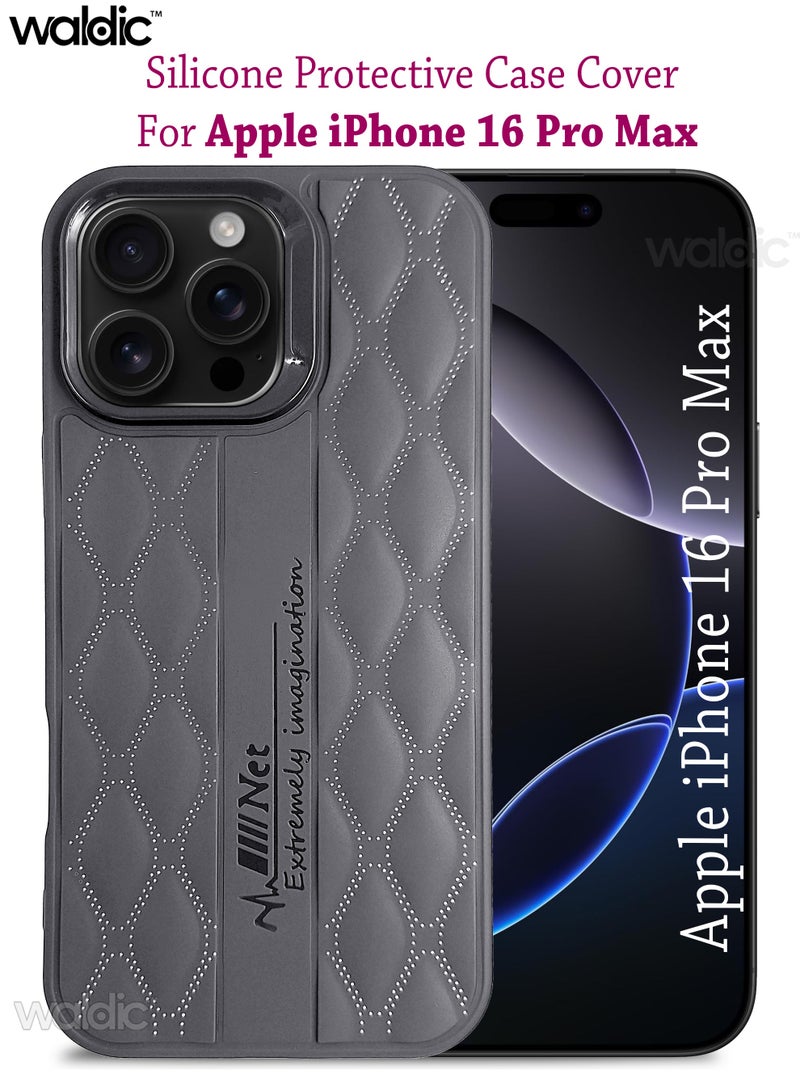 Waldic Apple iPhone 16 Pro Max Premium UAG Case | Premium Silicone  Case Cover Designed for Apple iPhone 16 Pro Max | Apple iPhone 16 Pro Max Case Camera and Drop Protection Thin Protective Back Cover Case for Apple iPhone 16 Pro Max - Grey - Image 1