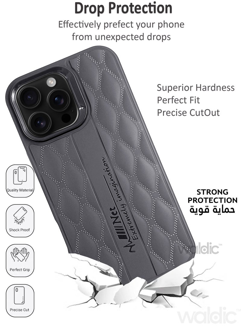 Waldic Apple iPhone 16 Pro Max Premium UAG Case | Premium Silicone  Case Cover Designed for Apple iPhone 16 Pro Max | Apple iPhone 16 Pro Max Case Camera and Drop Protection Thin Protective Back Cover Case for Apple iPhone 16 Pro Max - Grey - Image 3