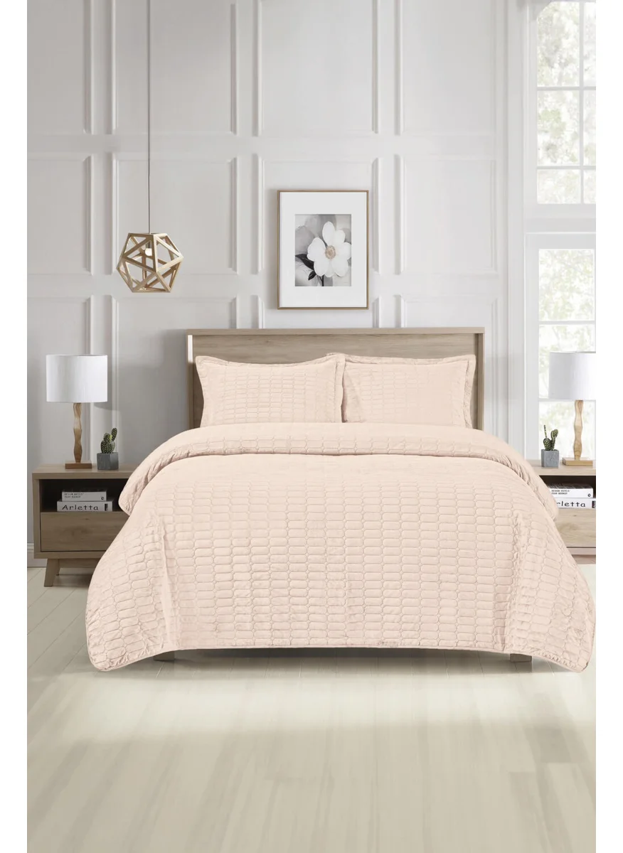 Favora Alvin Double Bedspread Set - Cream