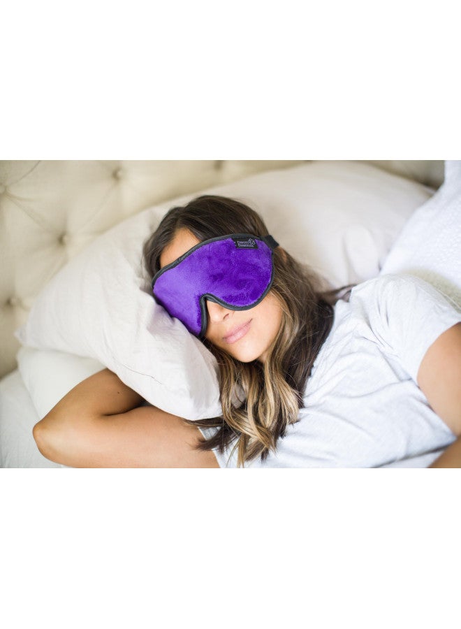 Dream Essentials Dream Essentials, Escape 3D Sleep Mask, Earplugs, Carry Pouch Set, Molded Eye Shade, Men and Women, Contoured, Nose Bridge, Light Block, Memory Foam, Gift Set, Travel, Yoga, Blindfold, Deep Purple - Image 2