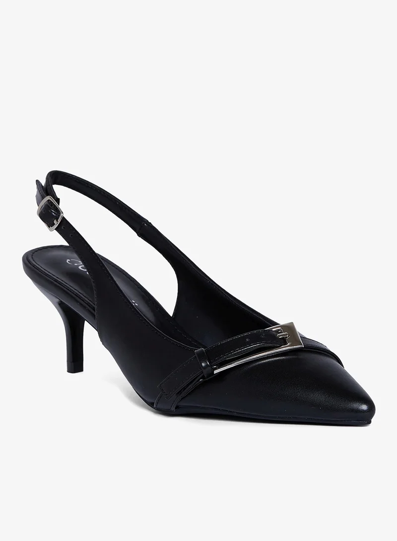 جيومني جيومني بغل الكعب المتوسط للنساء – كعب أنيق بدون ظهر للمكتب، للحفلات والملابس اليومية