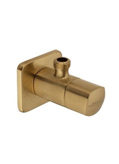 SOMANY Angular Stop Cock - Premium Brushed Gold Water Control Valve, Durable and Stylish Bathroom or Kitchen Fixture, Easy Installation, Corrosion-Resistant Design for Long-Lasting Performance 