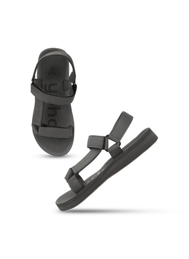YOHO YOHO EVA Sandals for Women | EVA sole | Comfortable cushioned sole with TPR base | Lightweight | Soft skin friendly straps | Adjustable straps | Velcro closure | Vibrant colour options  - Image 1