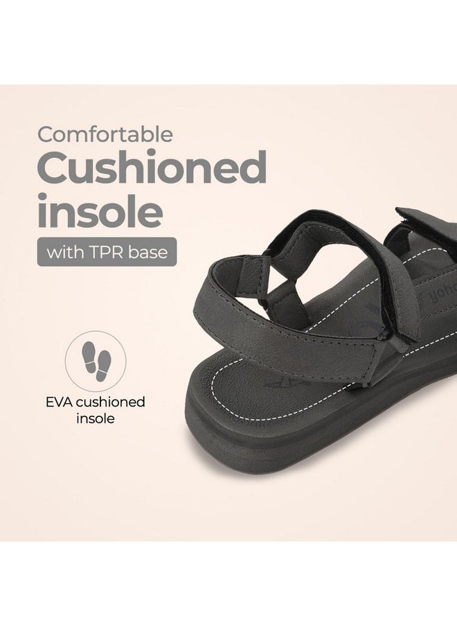 YOHO YOHO EVA Sandals for Women | EVA sole | Comfortable cushioned sole with TPR base | Lightweight | Soft skin friendly straps | Adjustable straps | Velcro closure | Vibrant colour options  - Image 4