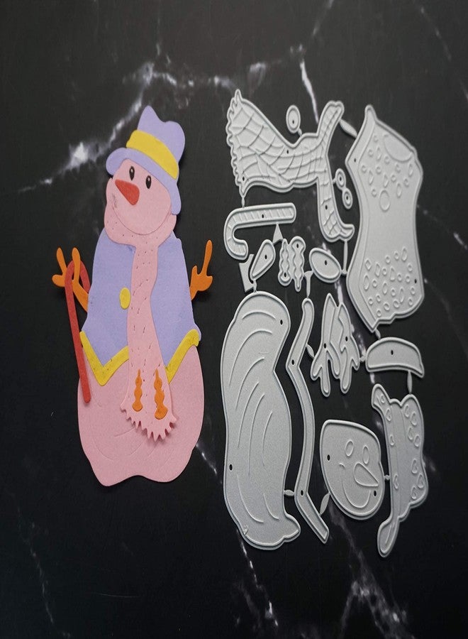 ABTOLS Metal Snowman with A Scarf Cutting Dies and Christmas Snowman Die Cuts Embossing Stencils Template Mould for Card Scrapbooking and DIY Craft Album Paper Card Decor - Image 3