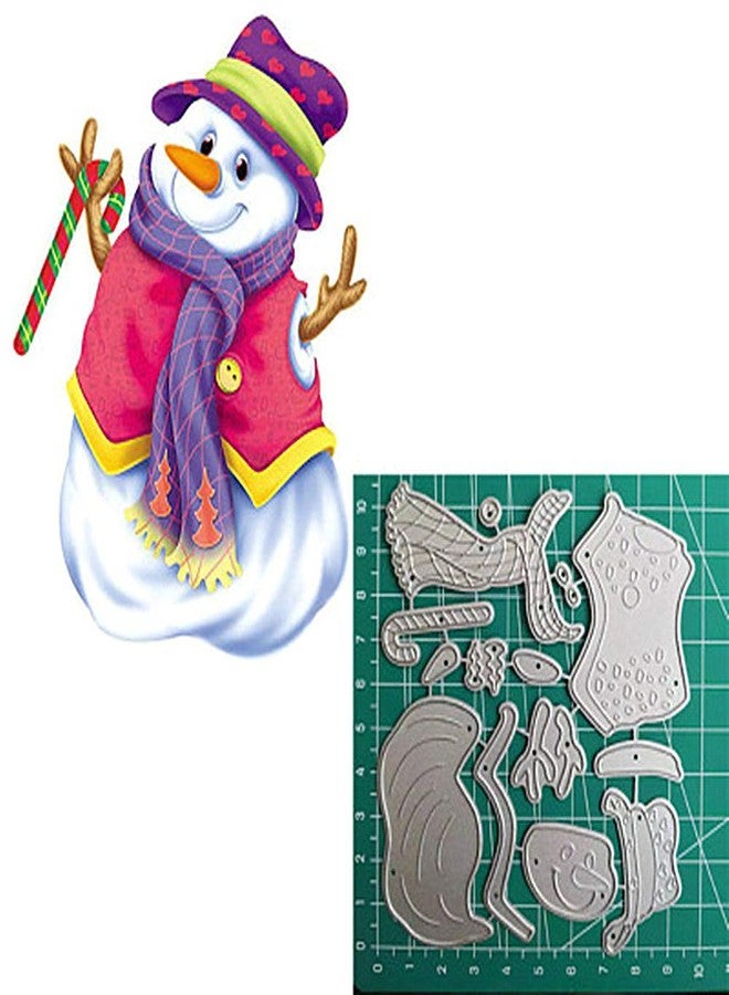 ABTOLS Metal Snowman with A Scarf Cutting Dies and Christmas Snowman Die Cuts Embossing Stencils Template Mould for Card Scrapbooking and DIY Craft Album Paper Card Decor - Image 4