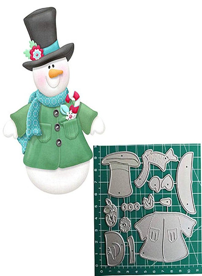 ABTOLS Metal Snowman with A Scarf Cutting Dies and Christmas Snowman Die Cuts Embossing Stencils Template Mould for Card Scrapbooking and DIY Craft Album Paper Card Decor - Image 5