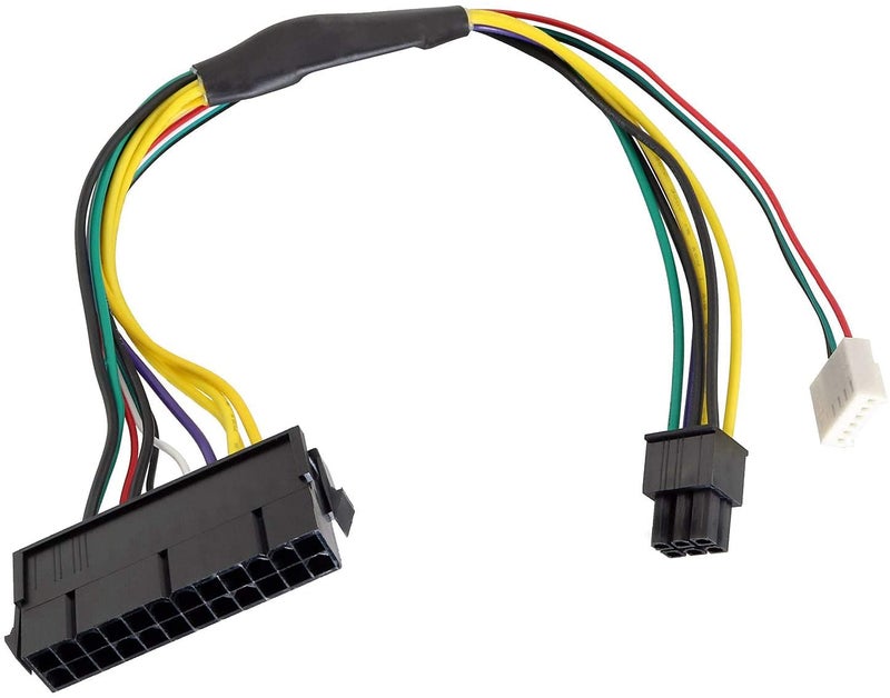 Longdex 30cm/11.8 Inch 24-Pin to 6-Pin 18AWG ATX PSU Power Supply Adapter Cable for HP Z230 Z220 SFF Motherboards - Image 4