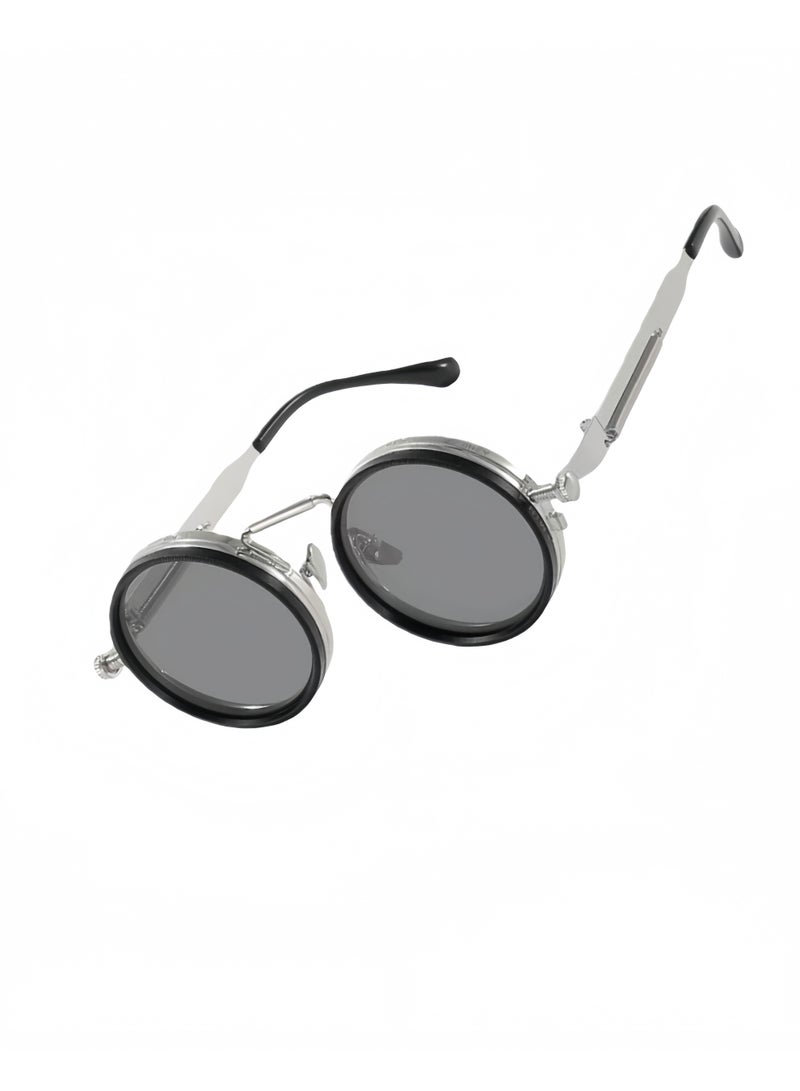 9-level adjustable polarized sunglasses - circular sunglasses, men's sunglasses, UV400 protective anti glare lenses, adjustable brightness, suitable for day and night driving and fishing, outdoor travel - Image 2