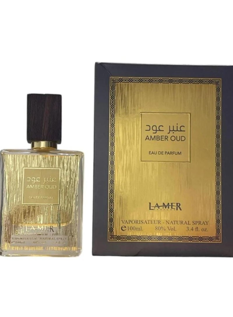 عطر عنبر عود من لامير 100مل