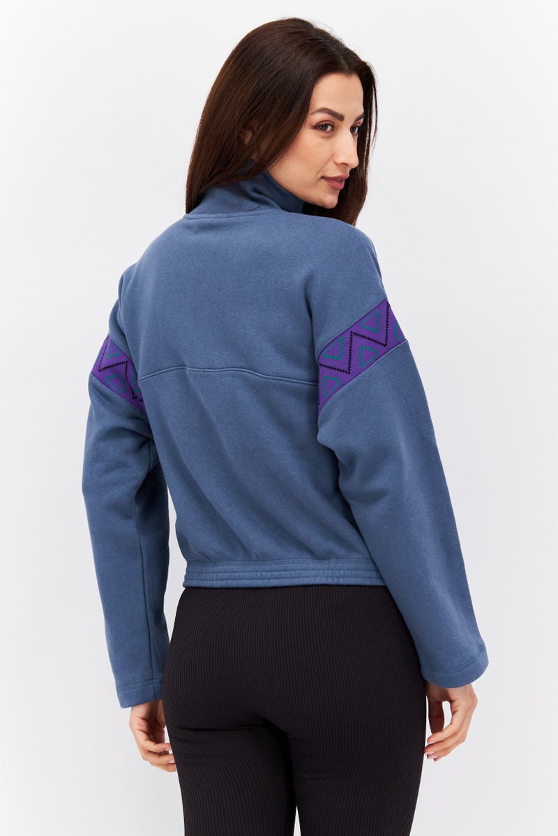 PUMA Women Sportswear Fit Training Sweathirt, Blue  - Image 3