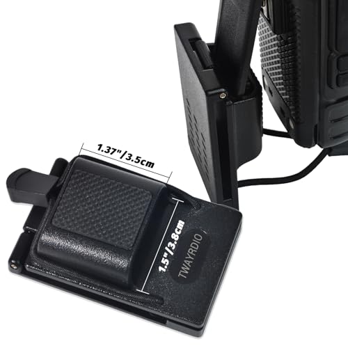 TWAYRDIO 2Pack Radio Holster for Duty Belt up to 0.16" Thick, Radio Holder Law Enforcement Gear Holder for Motorola BaoFeng Kenwood Midland Harris Two Way Radios Walkie Talkies - Image 4