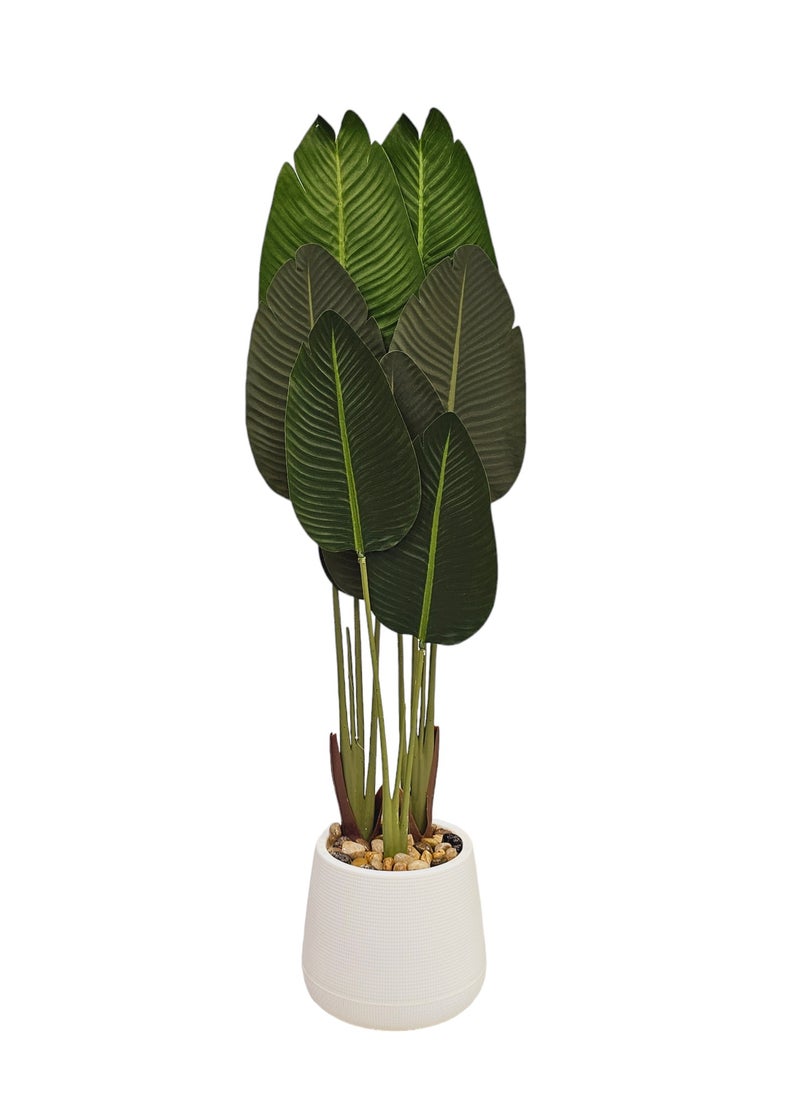 AL KHALDIYA Artificial decorative plant tree with pot, 130 cm  - Image 1