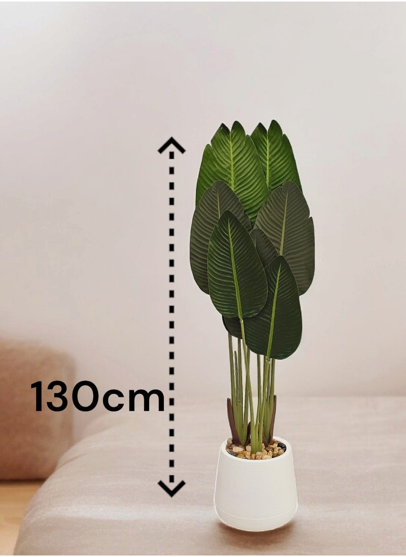 AL KHALDIYA Artificial decorative plant tree with pot, 130 cm  - Image 2