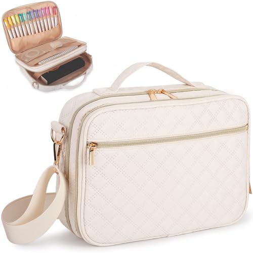 Bunnychill 2 Compartment Bible Cover for Women,Large Bible Case with Handles Shoulder Strap,Carrying Bible Bag Scripture Case Church Bag Bible Protective with Pocket - Image 1