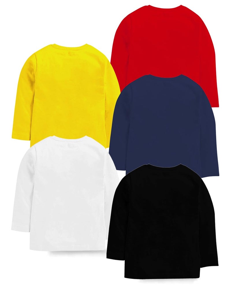 Kuchipoo Boys Regular Fit Full Sleeves Cotton T-Shirts (KUC-TSHRT-521, 13-14 Years, Multi-Colored) - Image 2
