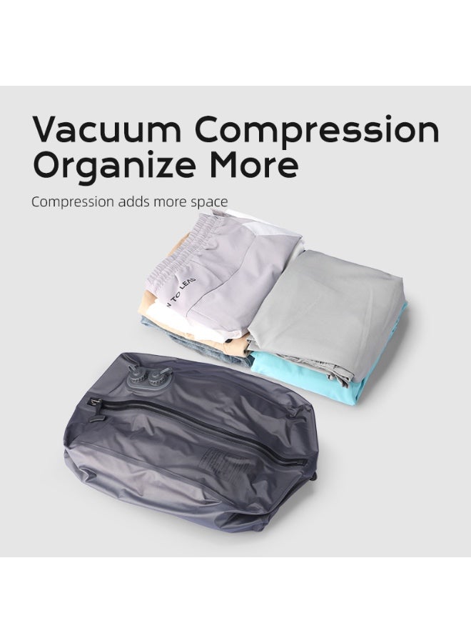 MARK RYDEN Electric Compression Vacuum Travel Bag | Motorized Vacuum Organizer for Clothes, Waterproof Nylon, Save Space for Suitcase, Backpack and Carry on (Two-row automatic) - Image 2