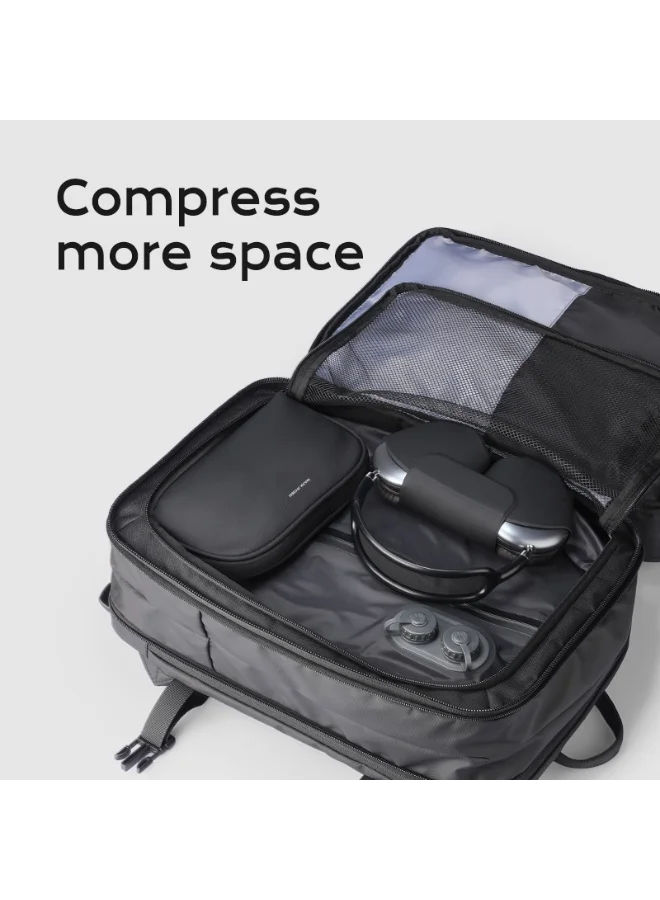 MARK RYDEN MARK RYDEN Electric Compression Vacuum Travel Bag | Motorized Vacuum Organizer for Clothes, Waterproof Nylon, Save Space for Suitcase, Backpack and Carry on (Two-row automatic)